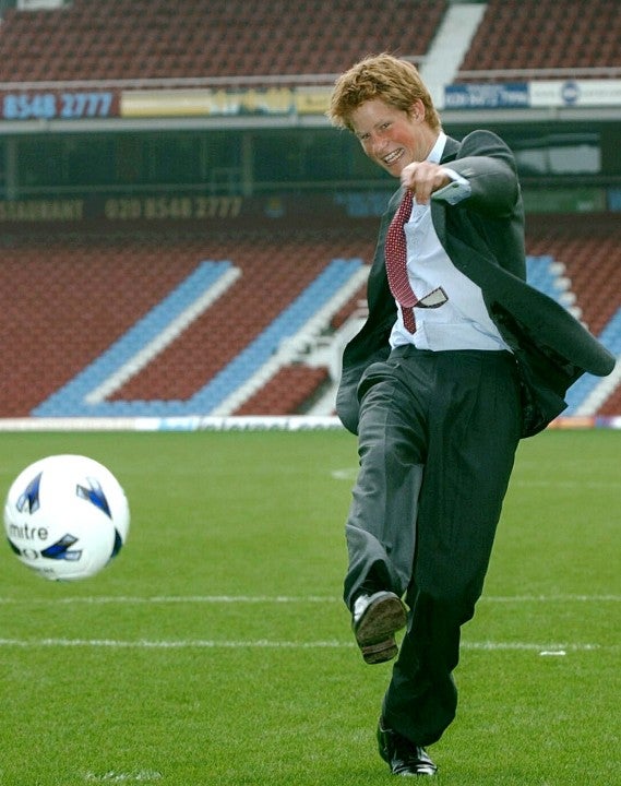 prince harry penalty kick 2002