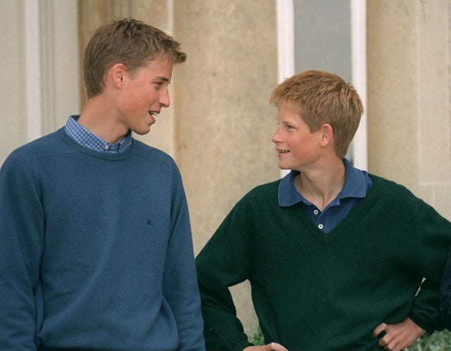 Prince William And Prince Harry At Highgrove, Gloucestershire in 1999