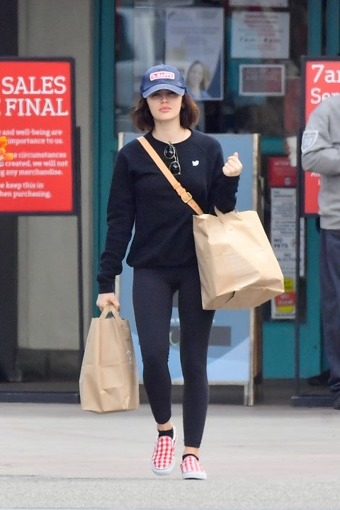 lucy hale grocery shopping in studio city