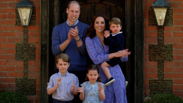 prince william, kate middleton and family in april 2020