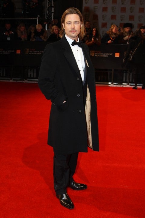 brad pitt at Orange British Academy Film Awards 2012