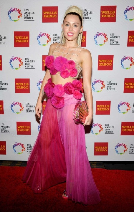 miley cyrus at at the Los Angeles LGBT Center's 46th Anniversary Gala Vanguard Awards