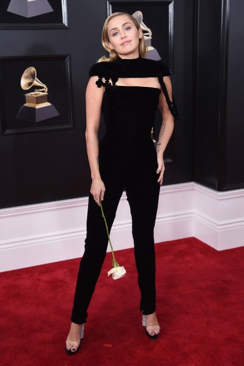 miley cyrus at the 2018 grammys