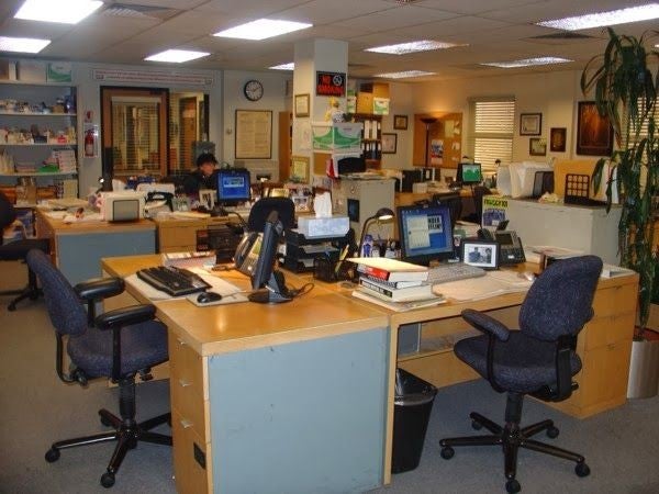 the office set