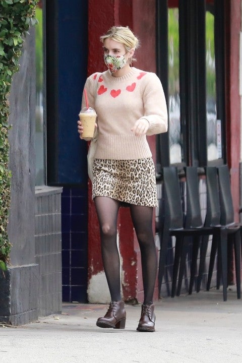 Emma Roberts gets coffee in la on 5/12