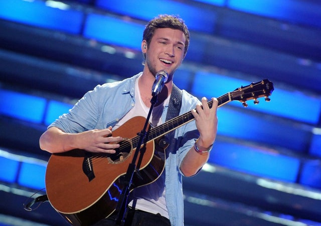 Phillip Phillips performs at part 1 of FOX's American Idol Season 11 Finale, Top 2 Live Performance Show 
