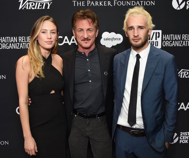 sean penn with daughter dylan and son harper