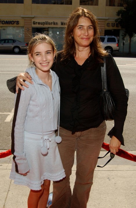 Emma Roberts and her mom in 2004