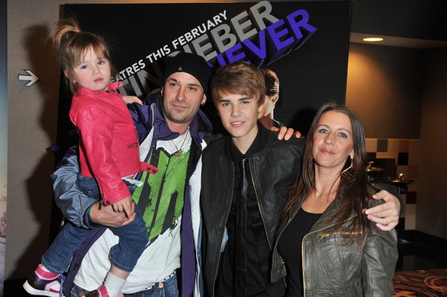Justin Bieber and family