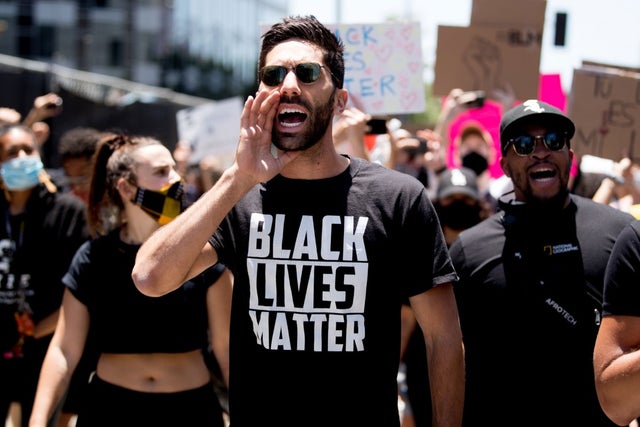 Nev Schulman at protests