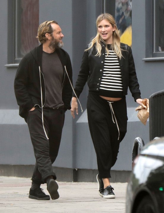 Jude Law and wife in camden town