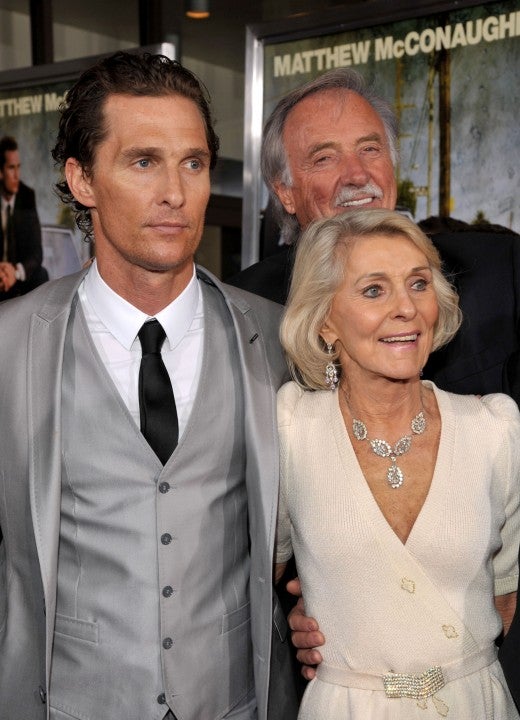 Matthew McConaughey and his parents in 2011