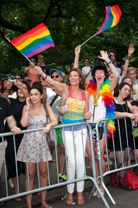 LuAnn de Lesseps and Kristen Taekman at pride 2013 nyc