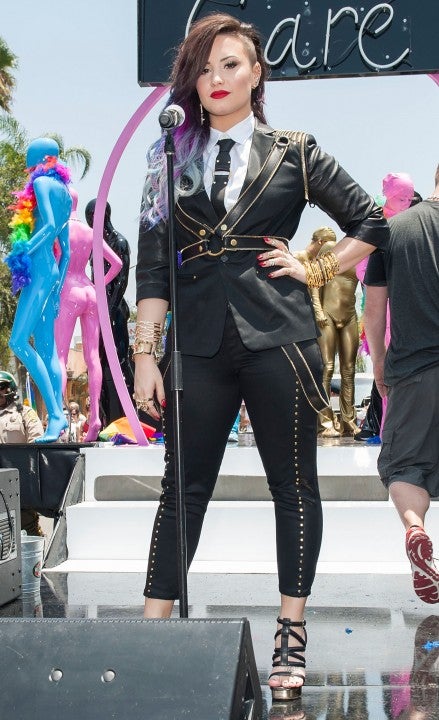 Demi Lovato at 2014 la pride parade