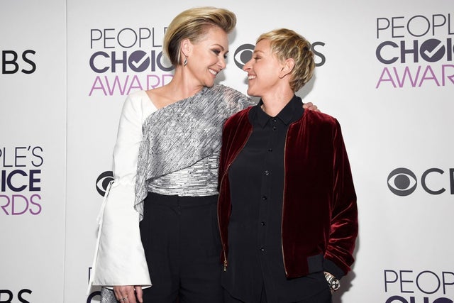 Ellen DeGeneres and Portia de Rossi at People's Choice Awards 2017