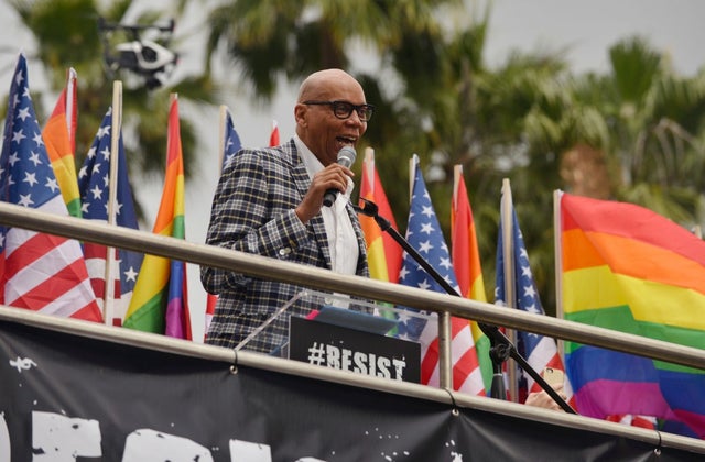 RuPaul at the LA Pride ResistMarch 2017 