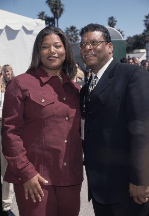 Queen Latifah w. father Lance at the Independent Spirit Awards