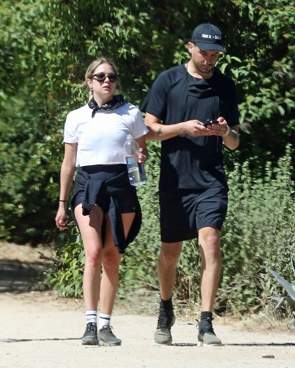 Ashely Benson and her boyfriend G-Eazy take a hike hold hands and do some shopping