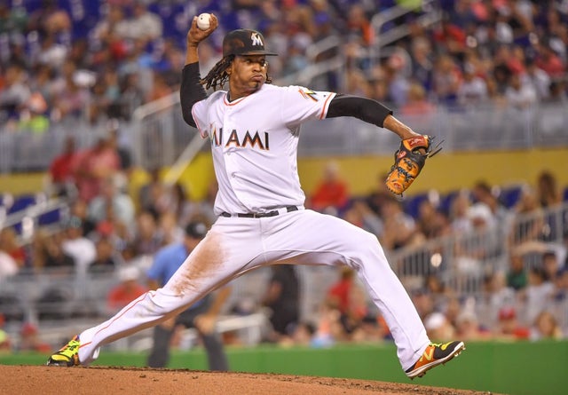 Jose Urena of the Miami Marlins in 2018