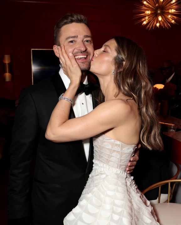 justin timberlake and jessica biel at the 70th Annual Primetime Emmy Awards