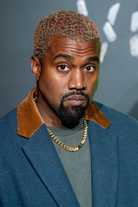 Kanye West at the the Versace fall 2019 fashion show