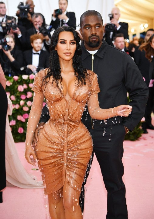kim kardashian and kanye west at 2019 met gala