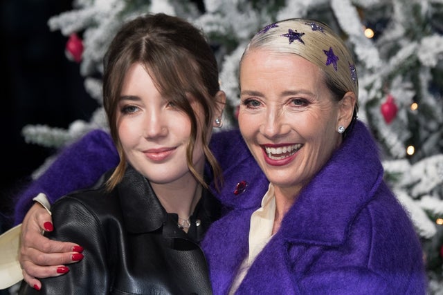 Emma Thompson and Gaia Romilly Wise at last christmas premiere