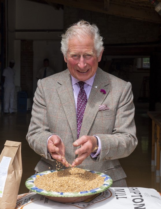 Prince Charles at mill