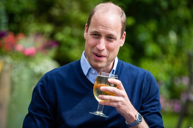 Prince William drinks cider