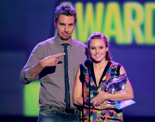 Dax Shepard and Kristen Bell speak onstage during the 2012 Do Something Awards 