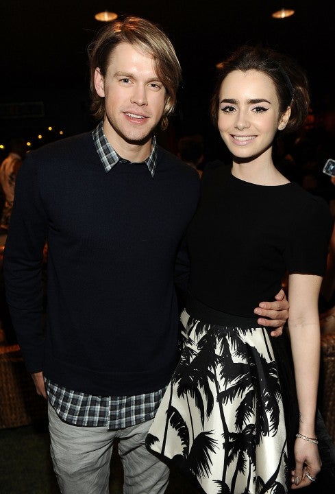 Chord Overstreet and Lily Collins at 2013 TCAs