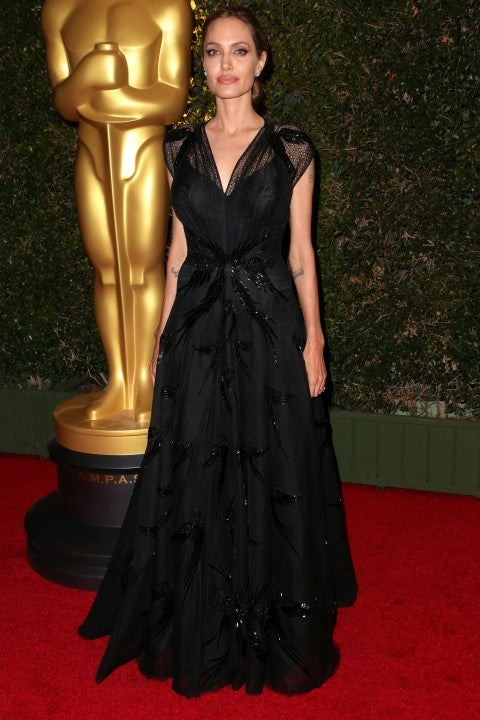 Charlize Theron's Gown Channels Angelina Jolie's Versace Dress