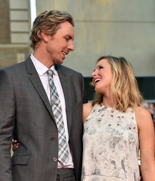 kristen bell and dax shepard at the Hollywood premiere of This Is Where I Leave You
