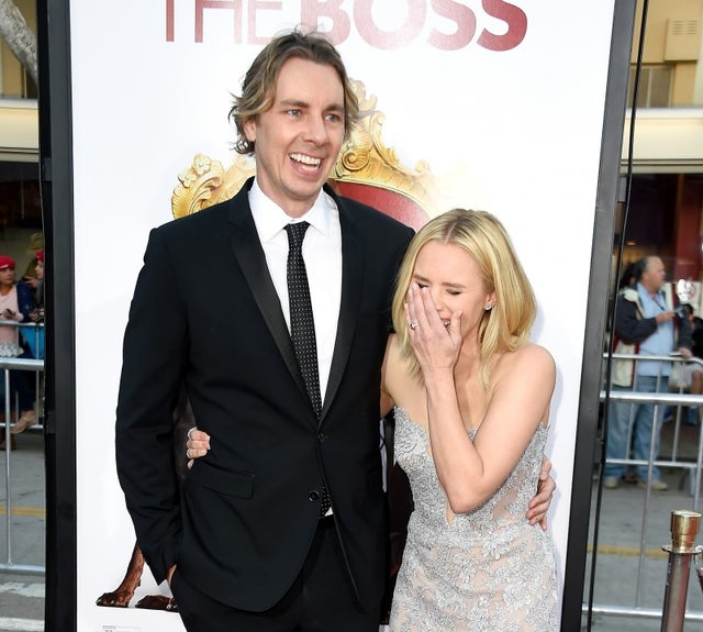dax shepard and kristen bell at the boss premiere