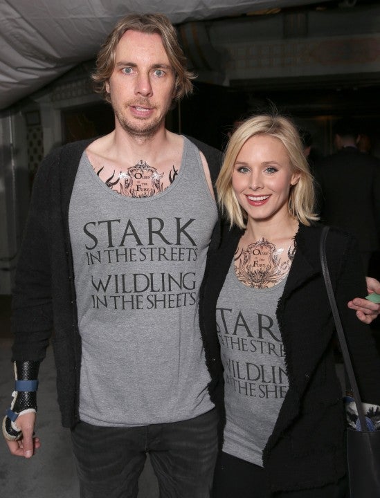 kristen bell and dax shepard at the Game of Thrones Season 6 premiere