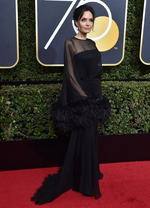 angelina jolie at the 75th Annual Golden Globe Awards