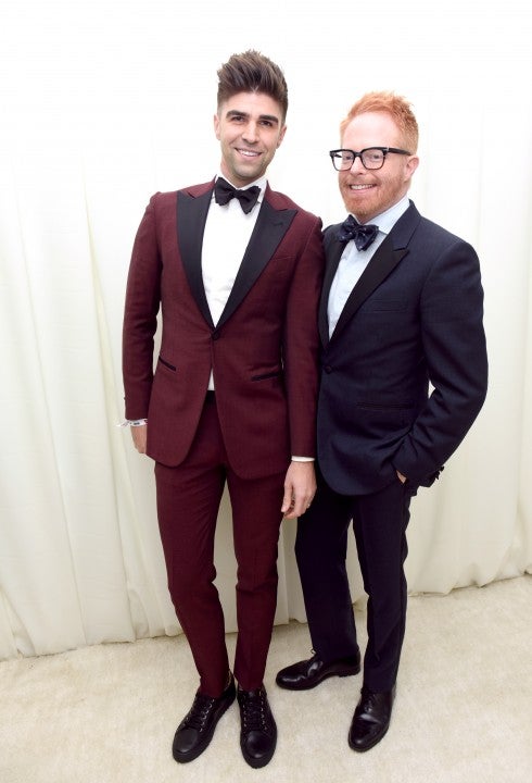 Justin Mikita and Jesse Tyler Ferguson at the 26th annual Elton John AIDS Foundation Academy Awards Viewing Party