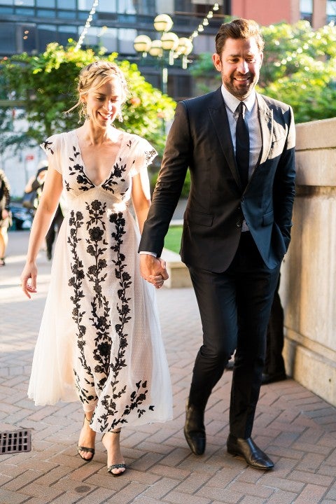 Emily Blunt and John Krasinski are seen in NYC in july 2018