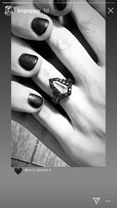Poppy's engagement ring