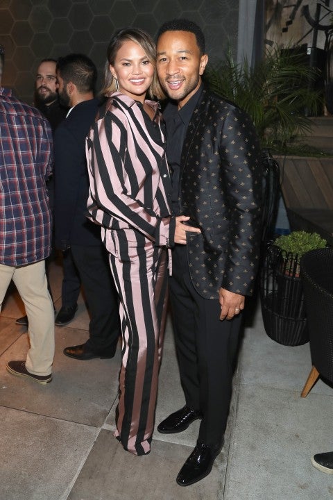 Chrissy Teigen and John Legend at The Queer Eye Emmy Cast Party 2018