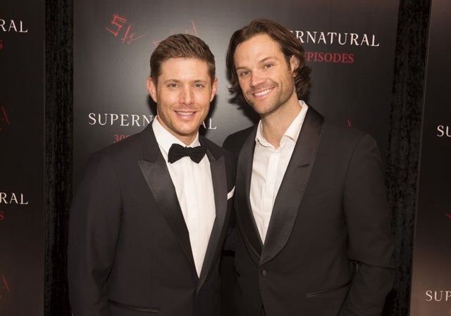 Jensen Ackles and Jared Padalecki at the red carpet at the "SUPERNATURAL" 300TH Episode Celebration 