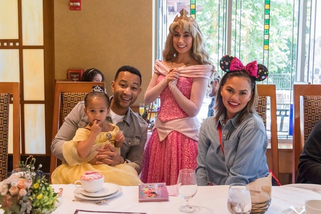 John Legend And Chrissy Teigen Visit Disneyland Resort
