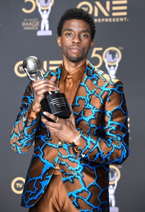Chadwick Boseman at the 50th NAACP Image Awards