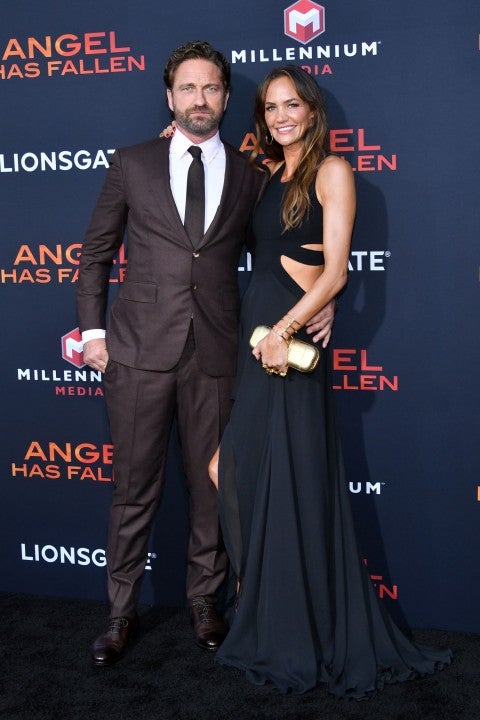 Gerard Butler and Morgan Brown at the LA Premiere of Lionsgate's "Angel Has Fallen" 