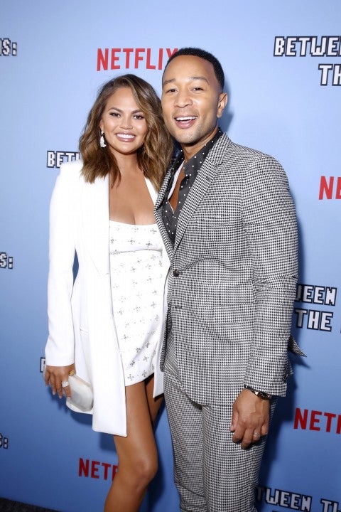 chrissy teigen and john legend at sept 2019 screening of Between Two Ferns: The Movie