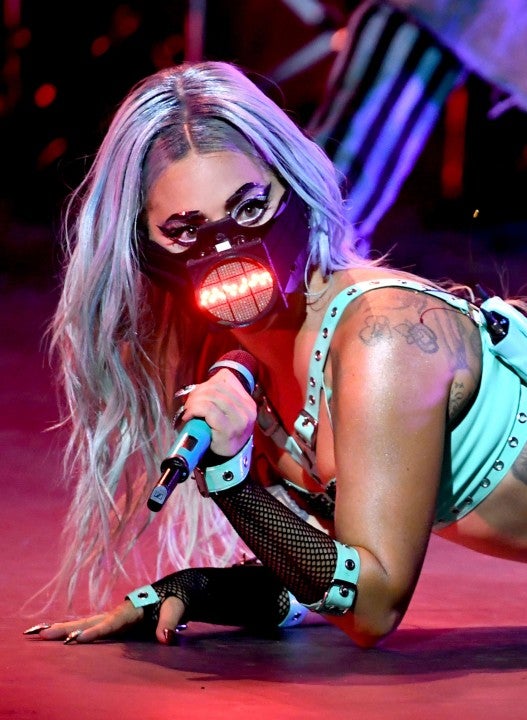 Lady Gaga performs during the 2020 MTV Video Music Awards