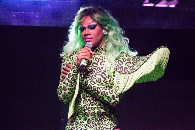 Chi Chi Devayne onstage during RuPaul's Drag Race Season 8 Finale Party