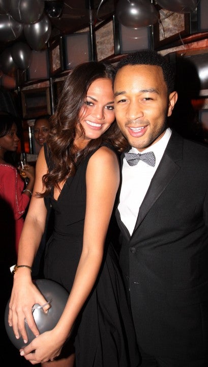John Legend and Chrissy Teigen at his 2009 birthday party 
