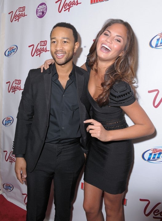 john legend and chrissy teigen at Sports Illustrated Swimsuit 24/7: New York Launch Party