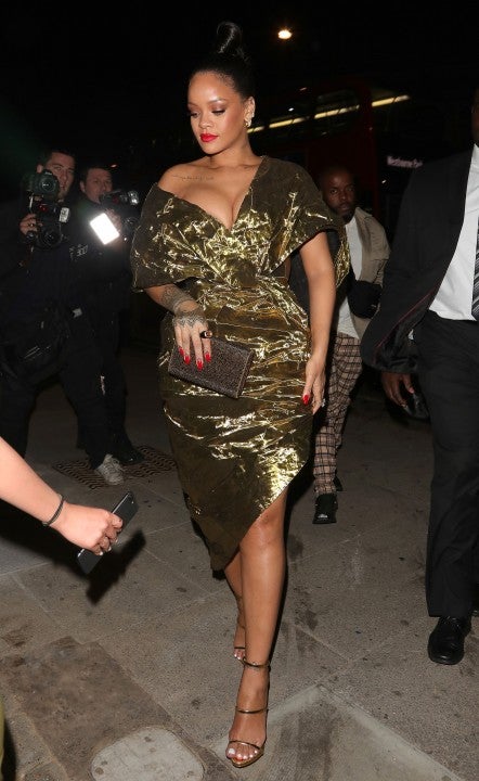Rihanna at Laylow restaurant in london in 2018